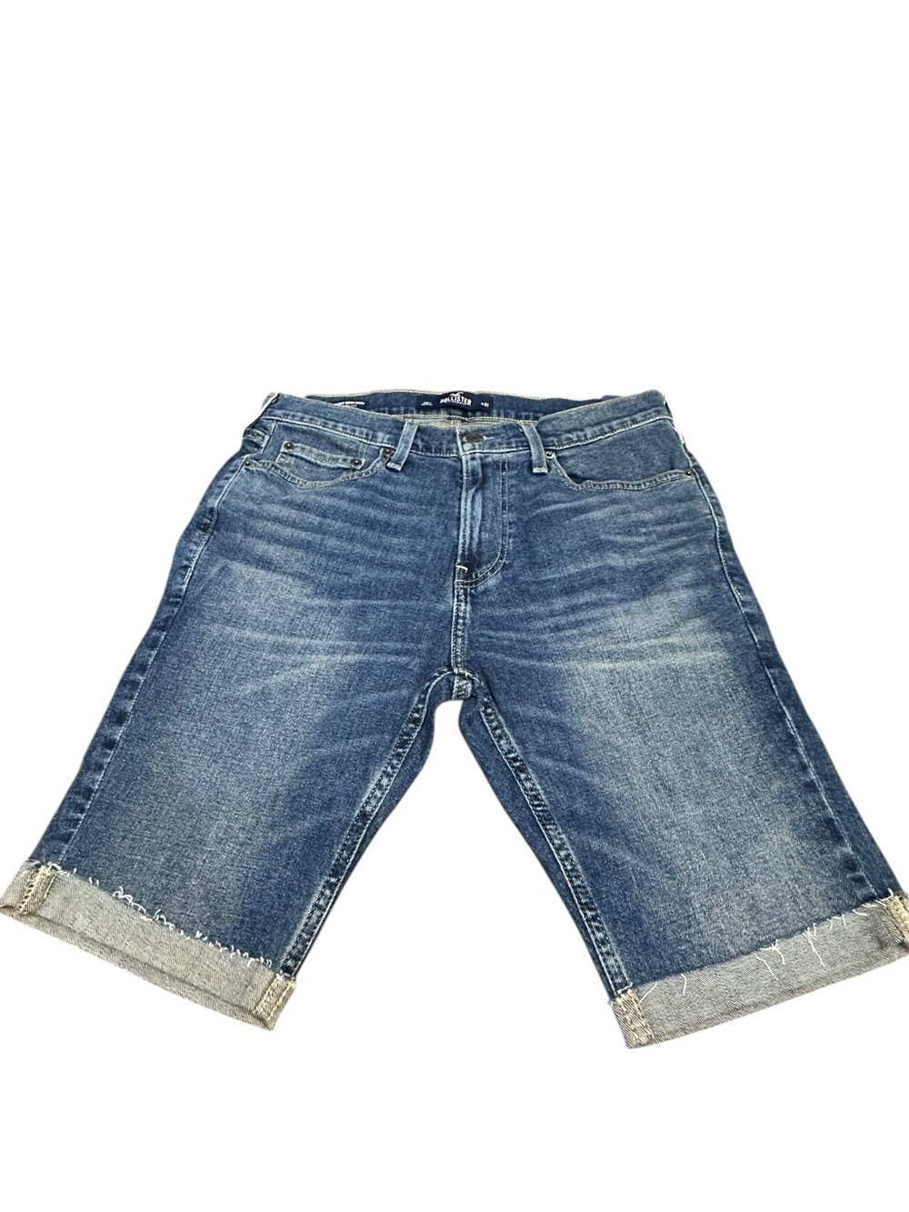 NWT Hollister Epic Flex Super Skinny Denim Shorts Men’s W31 Medium Wash Stretch